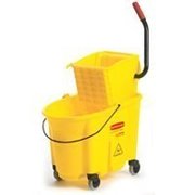 Rubbermaid Rubbermaid FG758021YEL Mop Wringer Bucket With Wheels, 35 qt Capacity, Plastic Bucket/Pail, Yellow FG758021YEL